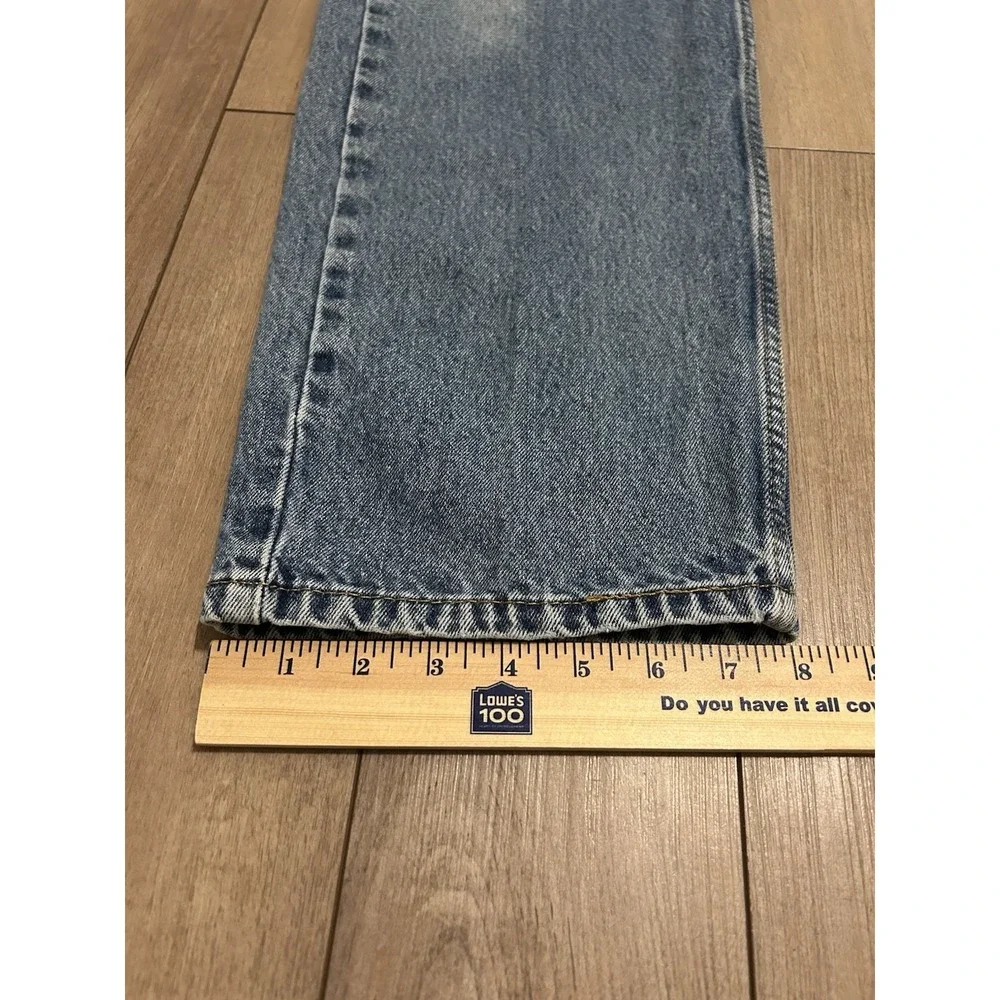 Levi's 505 Jeans Men's 40x30 Blue Denim Regular Fit Straight Light Wash Cotton